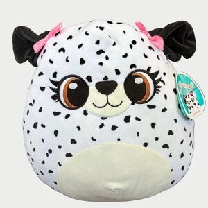 Squishmallow Dominique The Dalmatian Claire's Exclusive 12” NWT